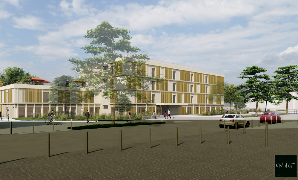 Vue du batiment Clemenceau après les travaux